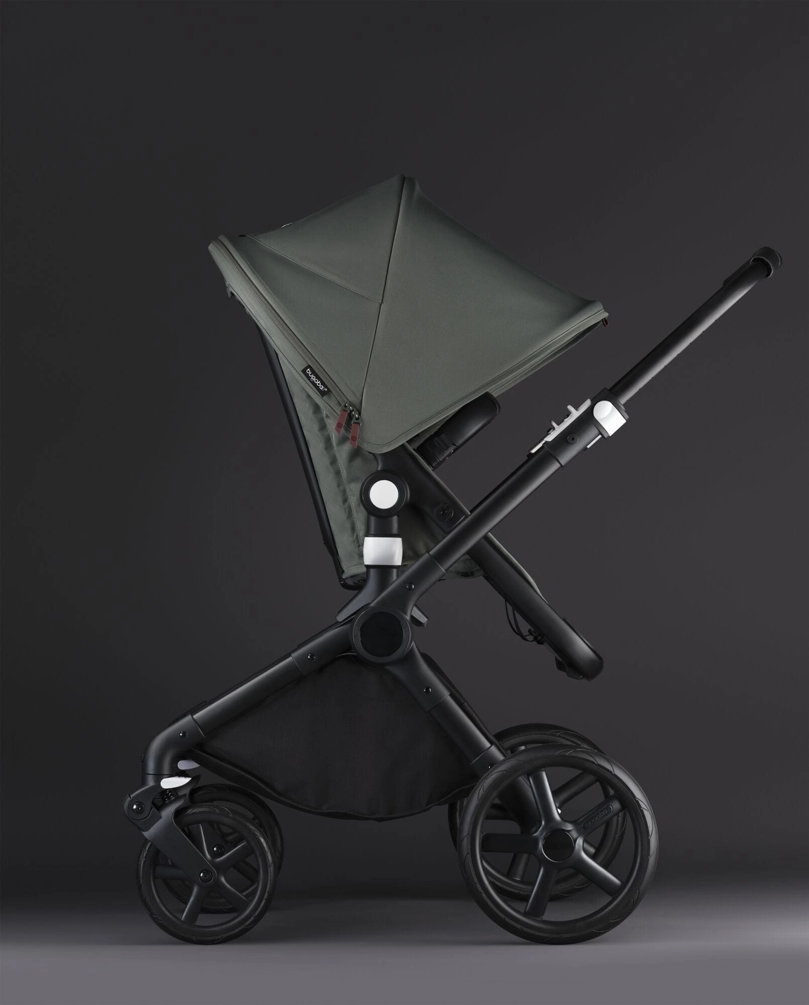 Bugaboo Fox Cub Cloud T Travel System - Black/Forest Green