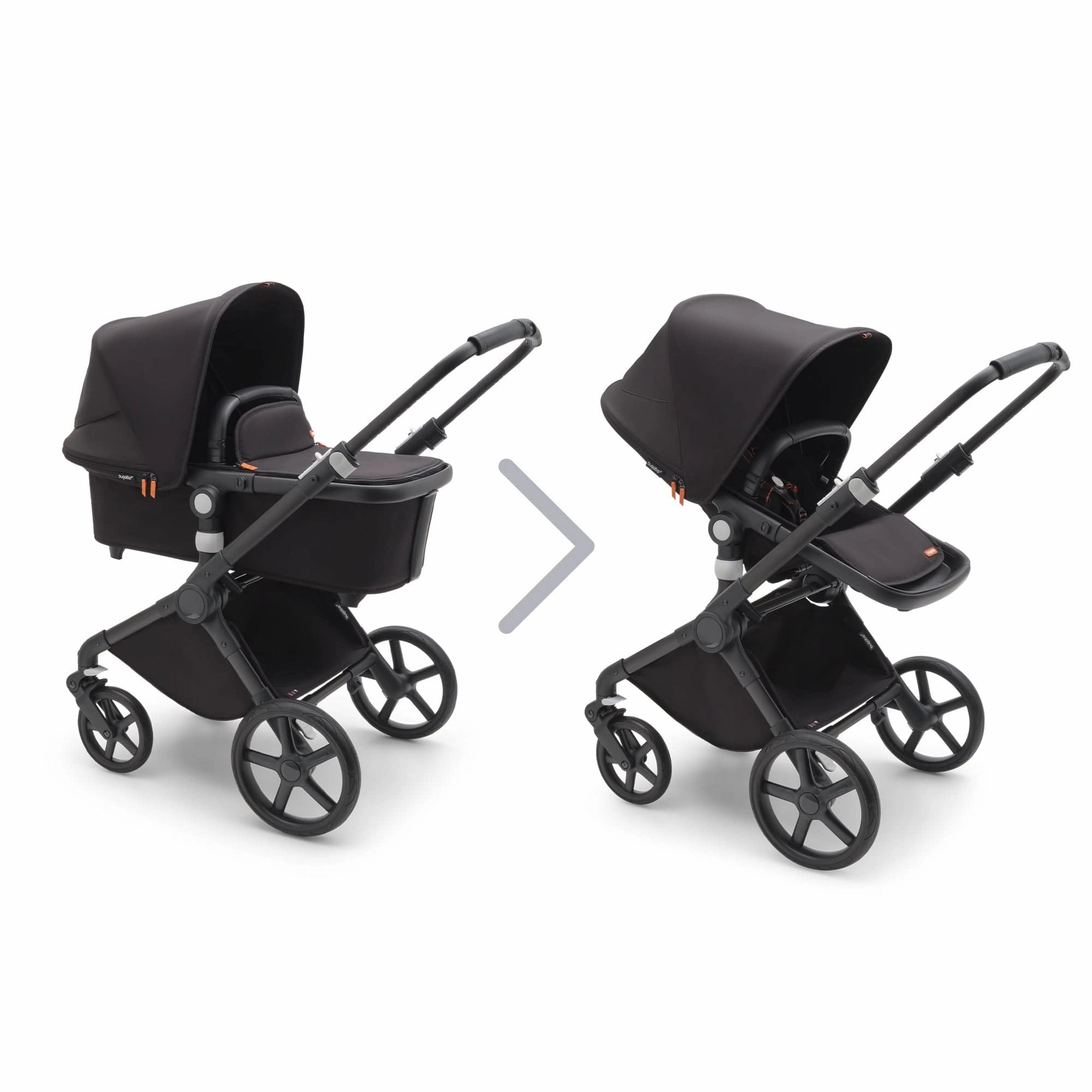 Bugaboo Fox Cub Cloud T Travel System - Black/Midnight Black
