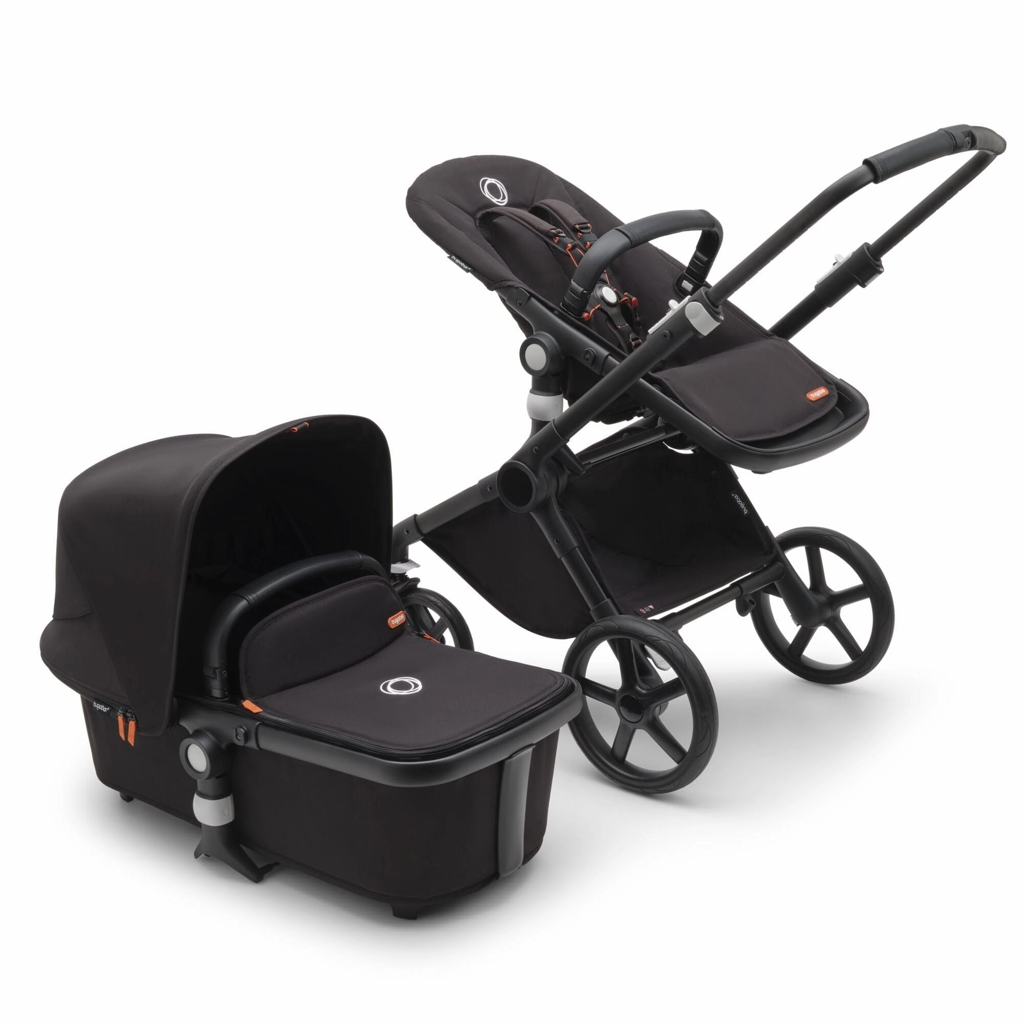 Bugaboo Fox Cub Pebble 360 PRO2 Travel System - Black/Midnight Black