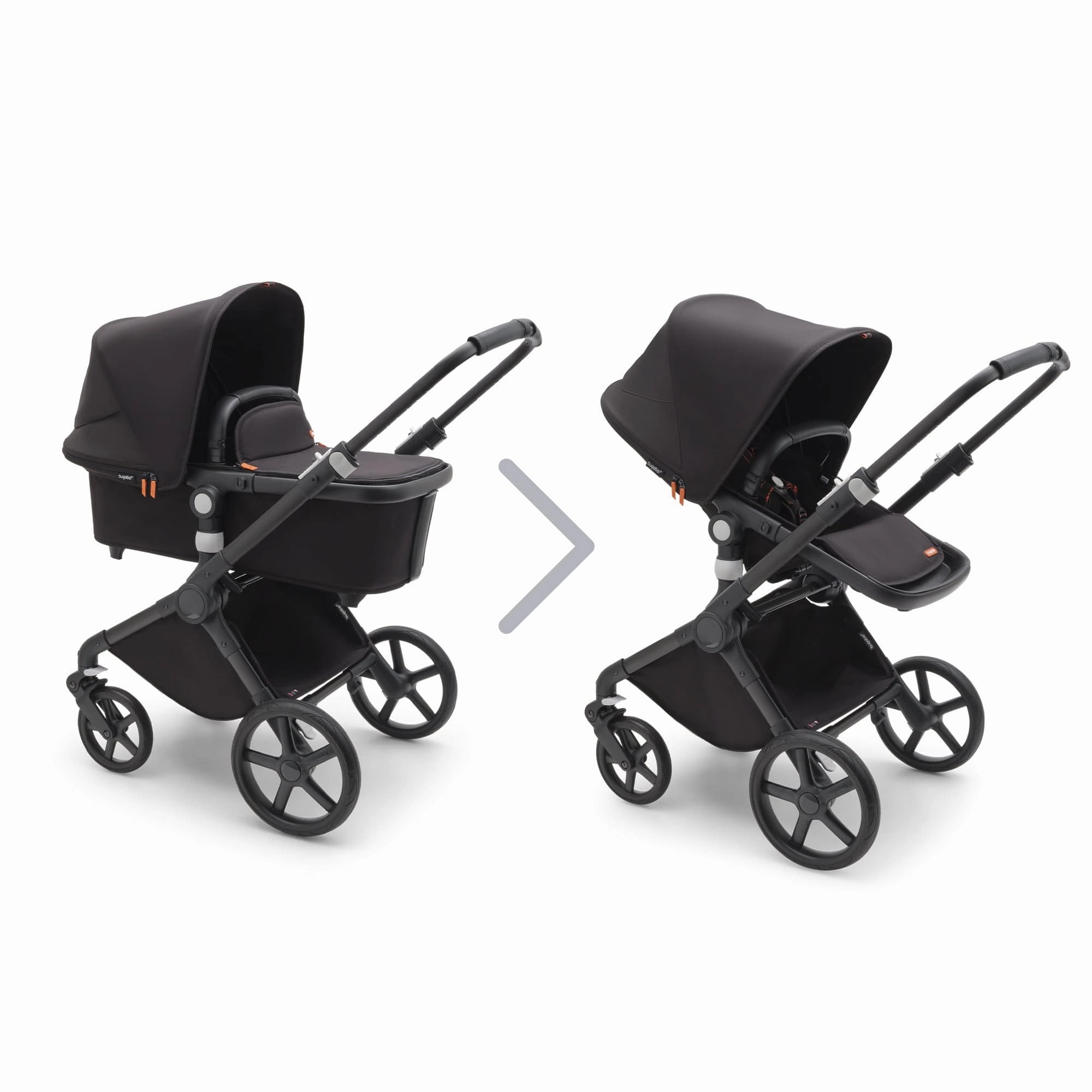 Bugaboo Fox Cub Pebble 360 PRO2 Travel System - Black/Midnight Black