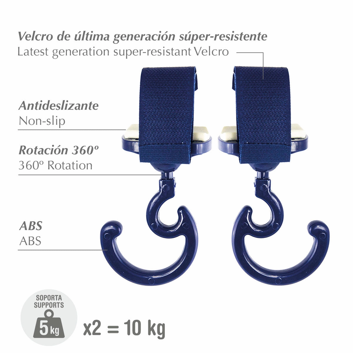 Cambrass Stroller Magic Hook Solid 1647 Navy