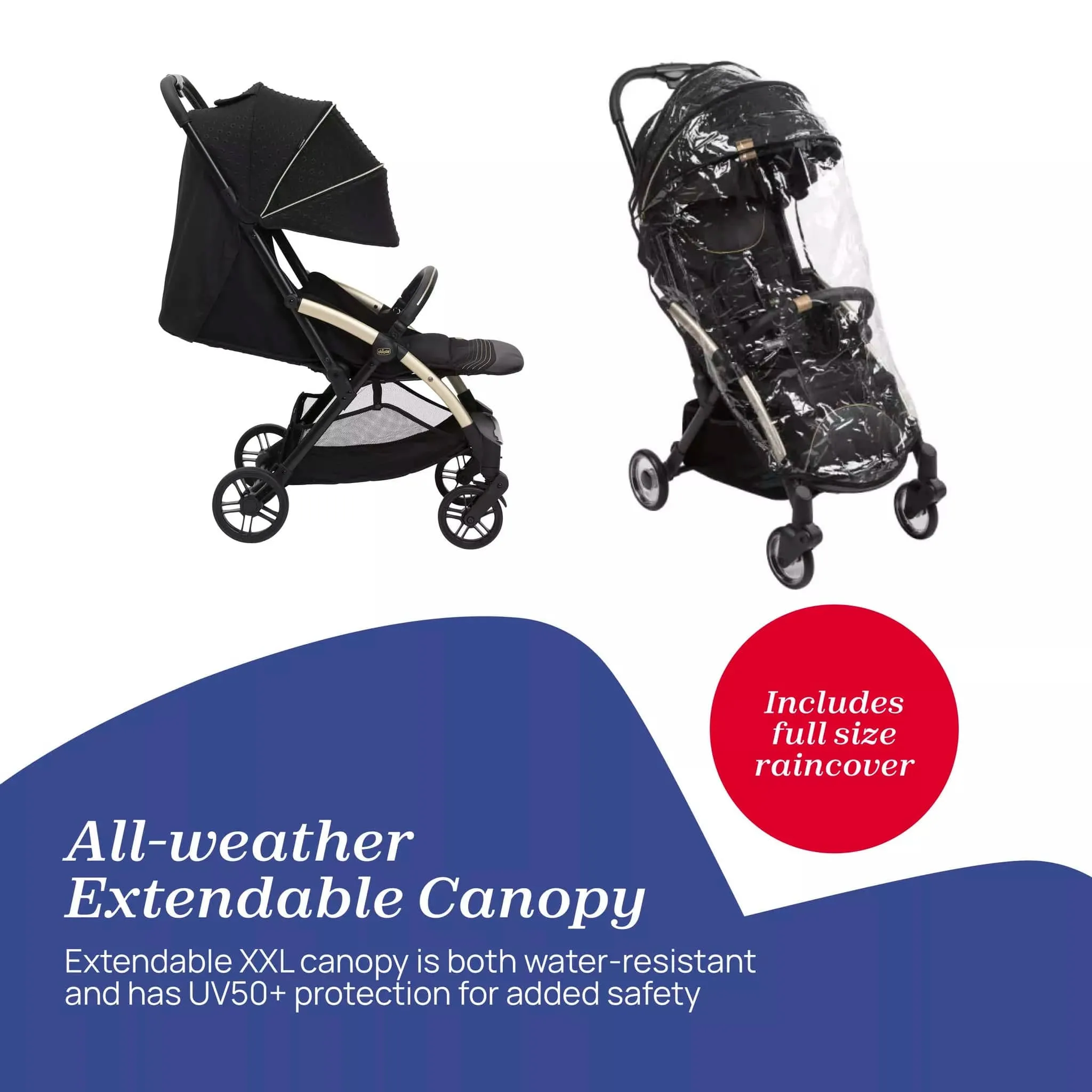 Chicco Goody Xplus Stroller - Black Re_Lux