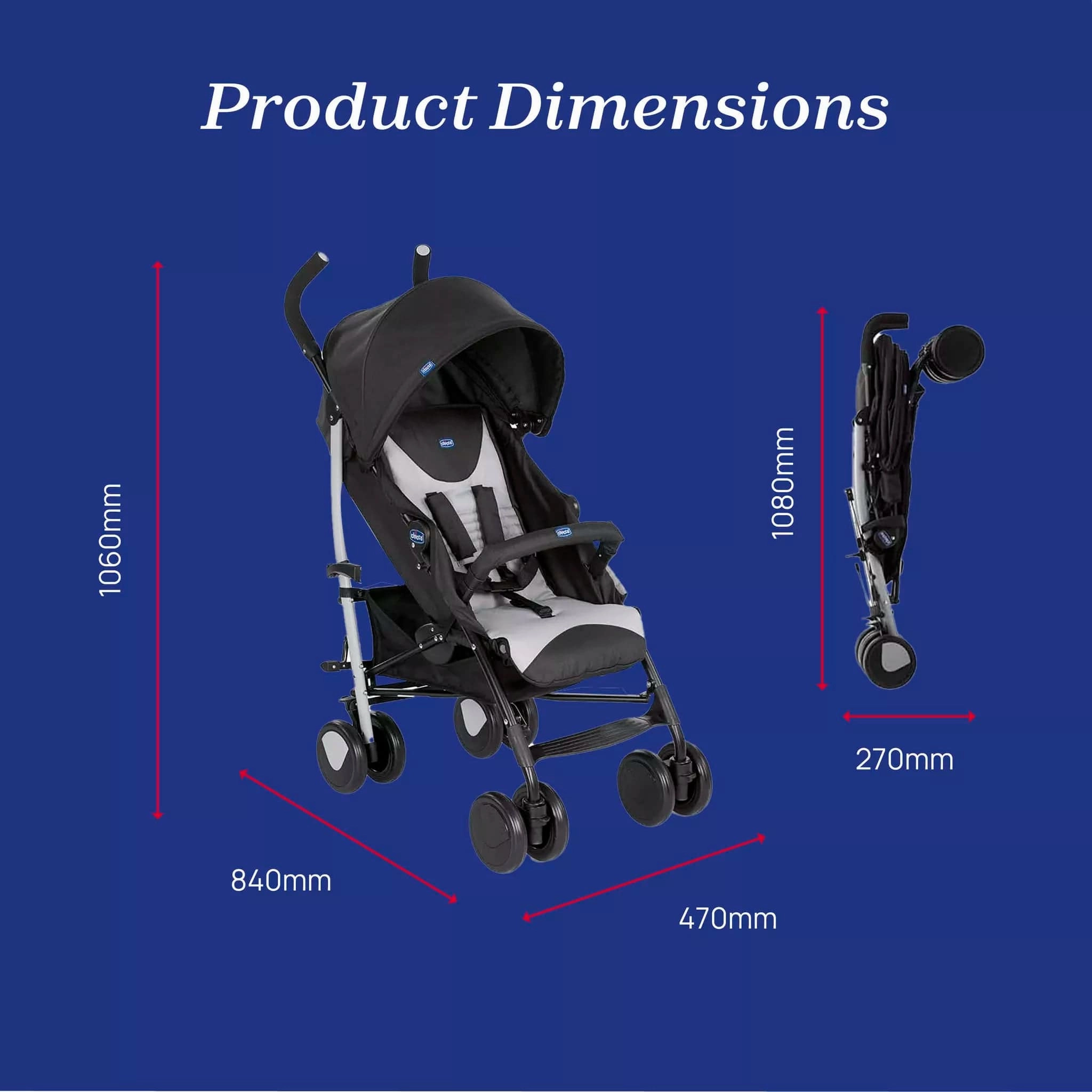 Chicco Echo Stroller - Stone