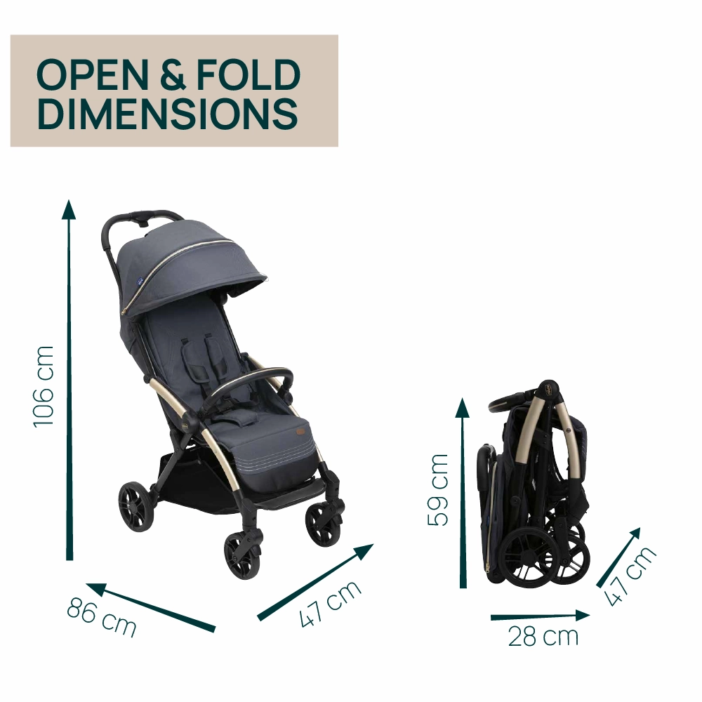 Chicco Goody XPlus Auto Fold Stroller (assorted colours)