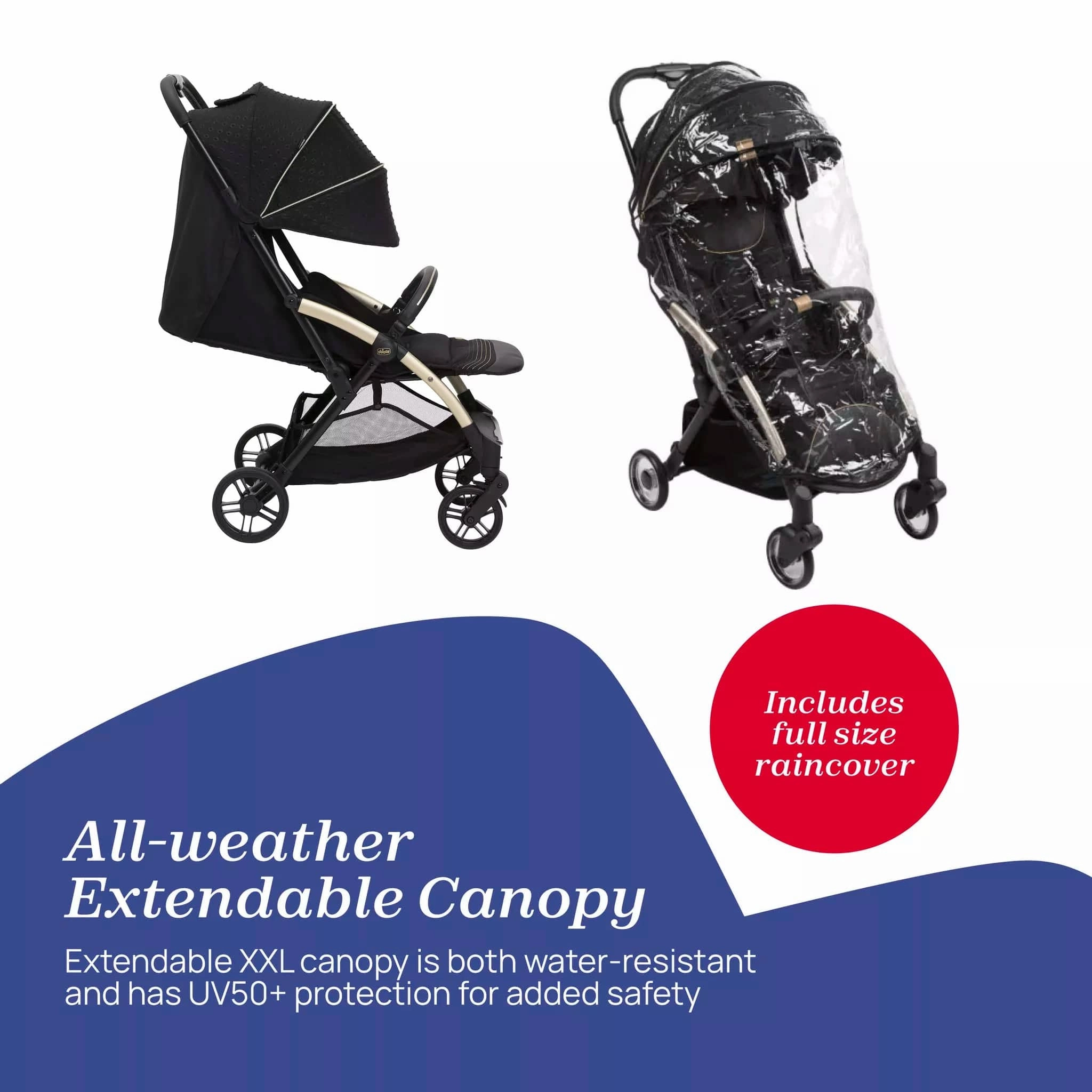 Chicco Goody Xplus Stroller - Black Re_Lux