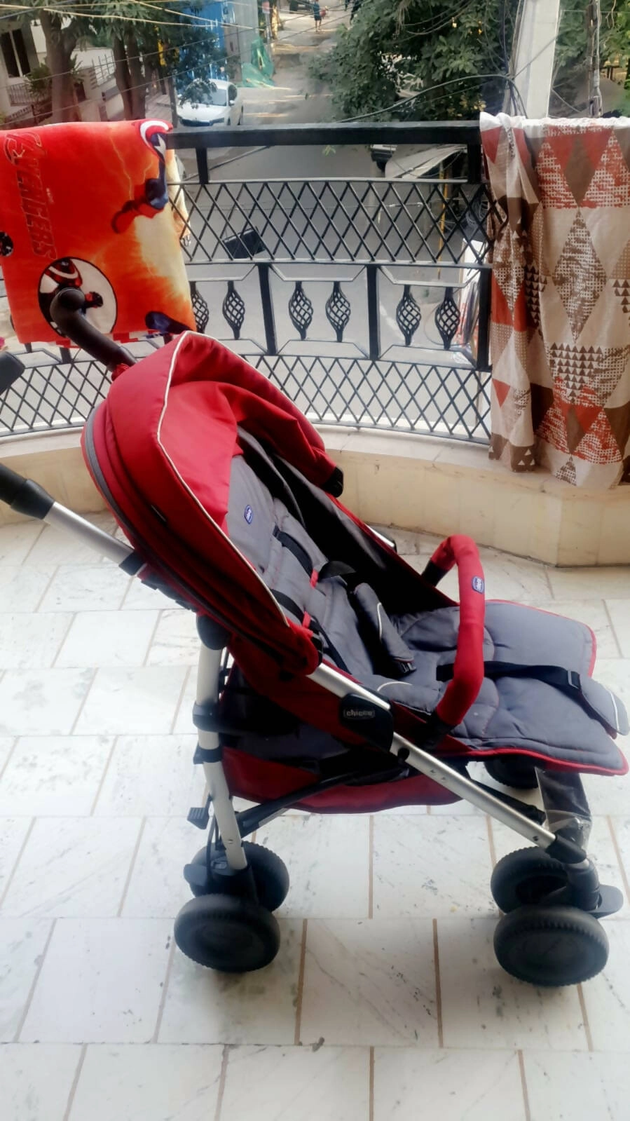 CHICCO Multiway Evo Stroller/Pram- Red