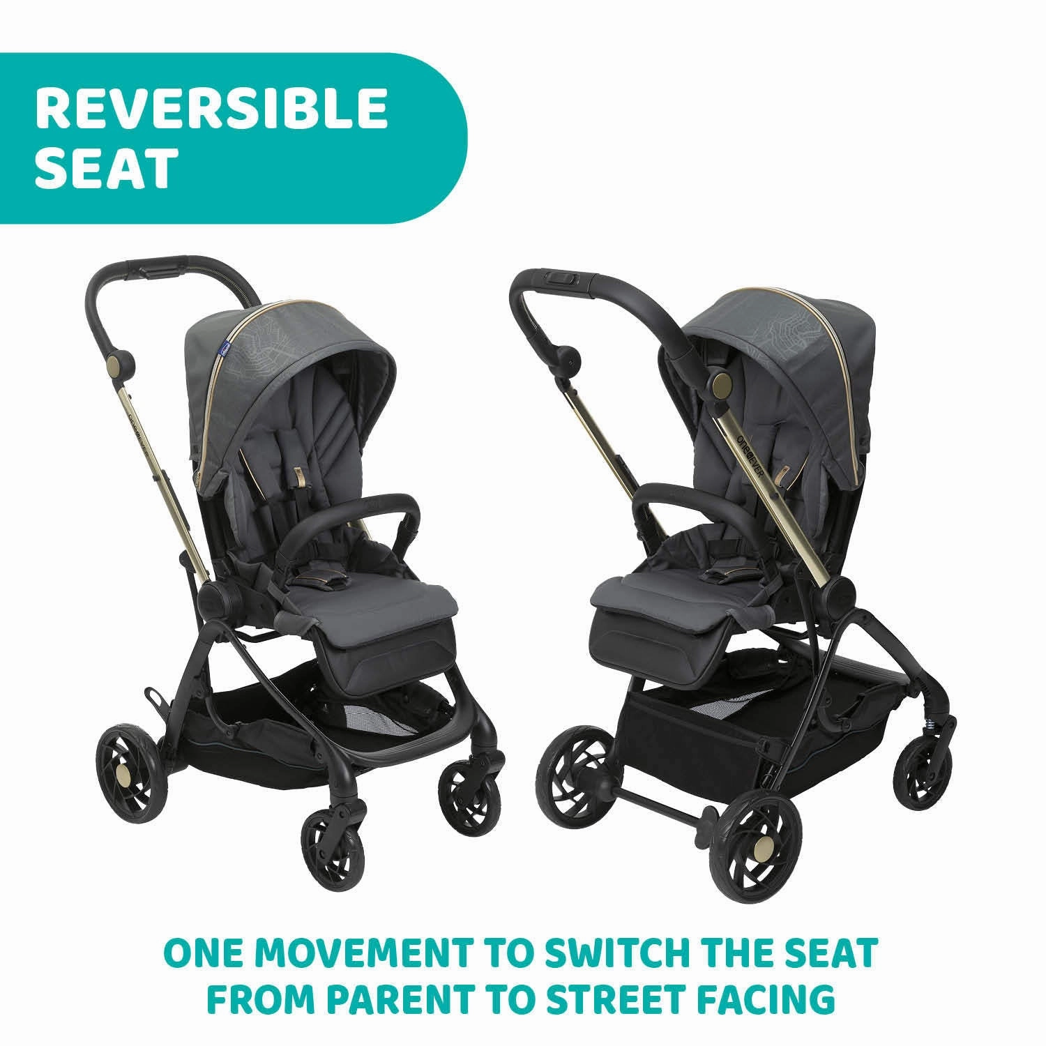 Chicco One4Ever Stroller - City Map RE_LUX