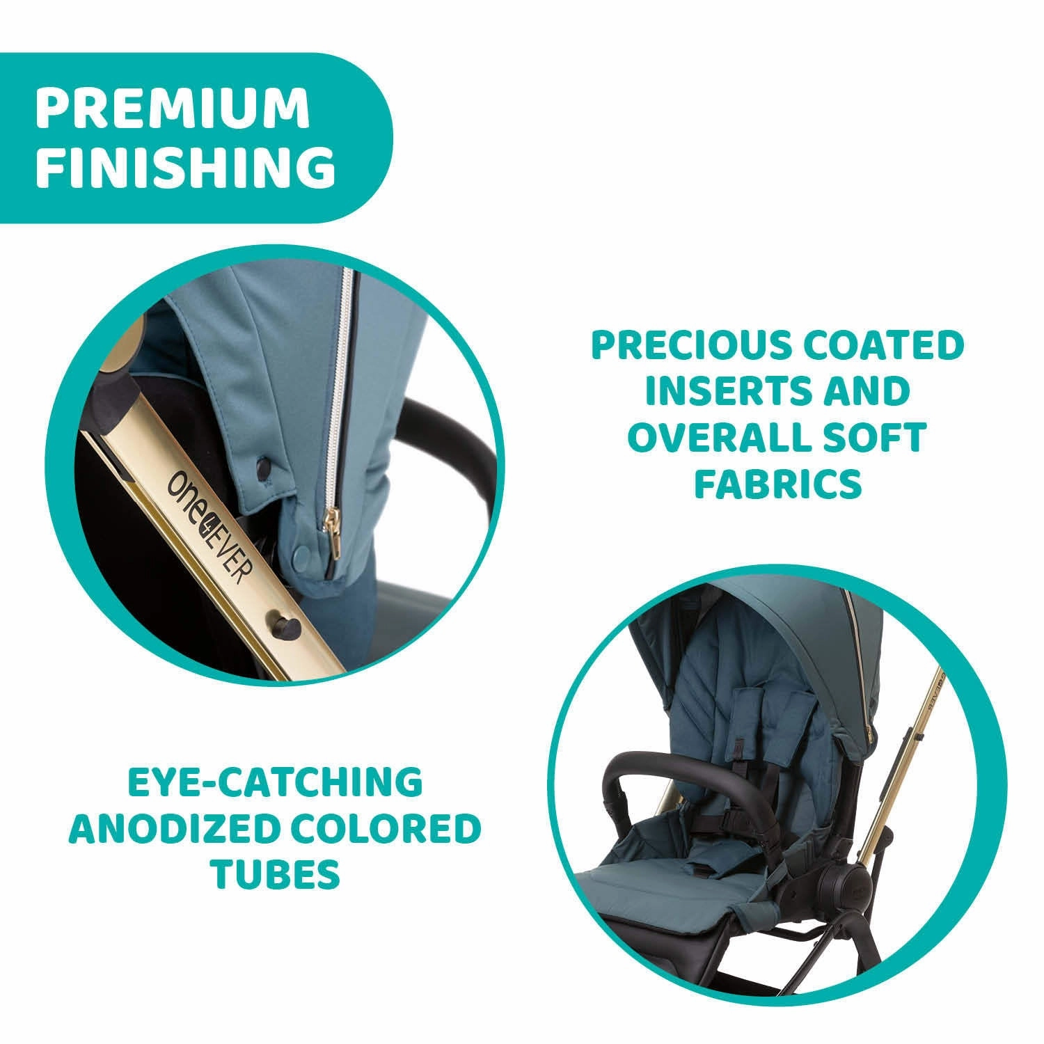 Chicco One4Ever Stroller - Green Gem