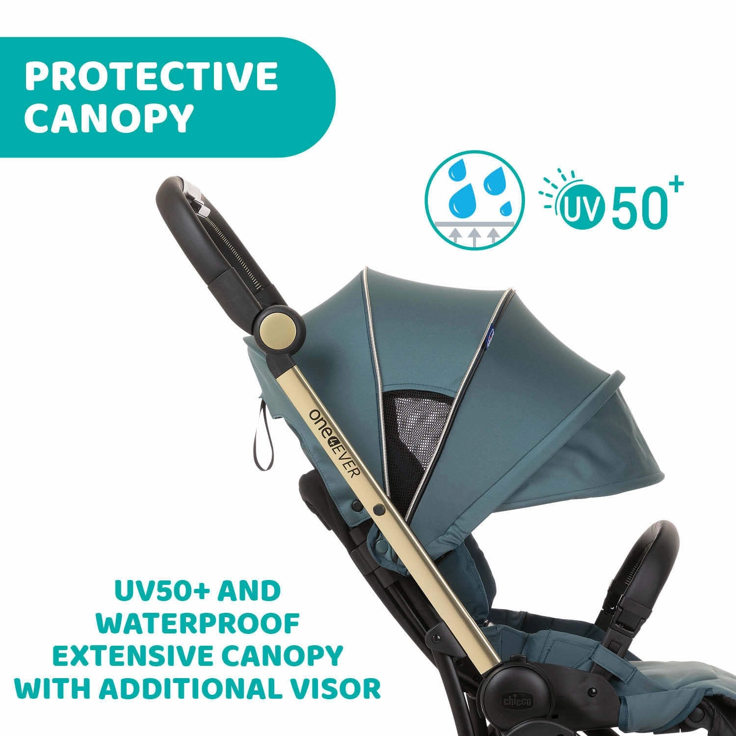 Chicco One4Ever Stroller - Green Gem