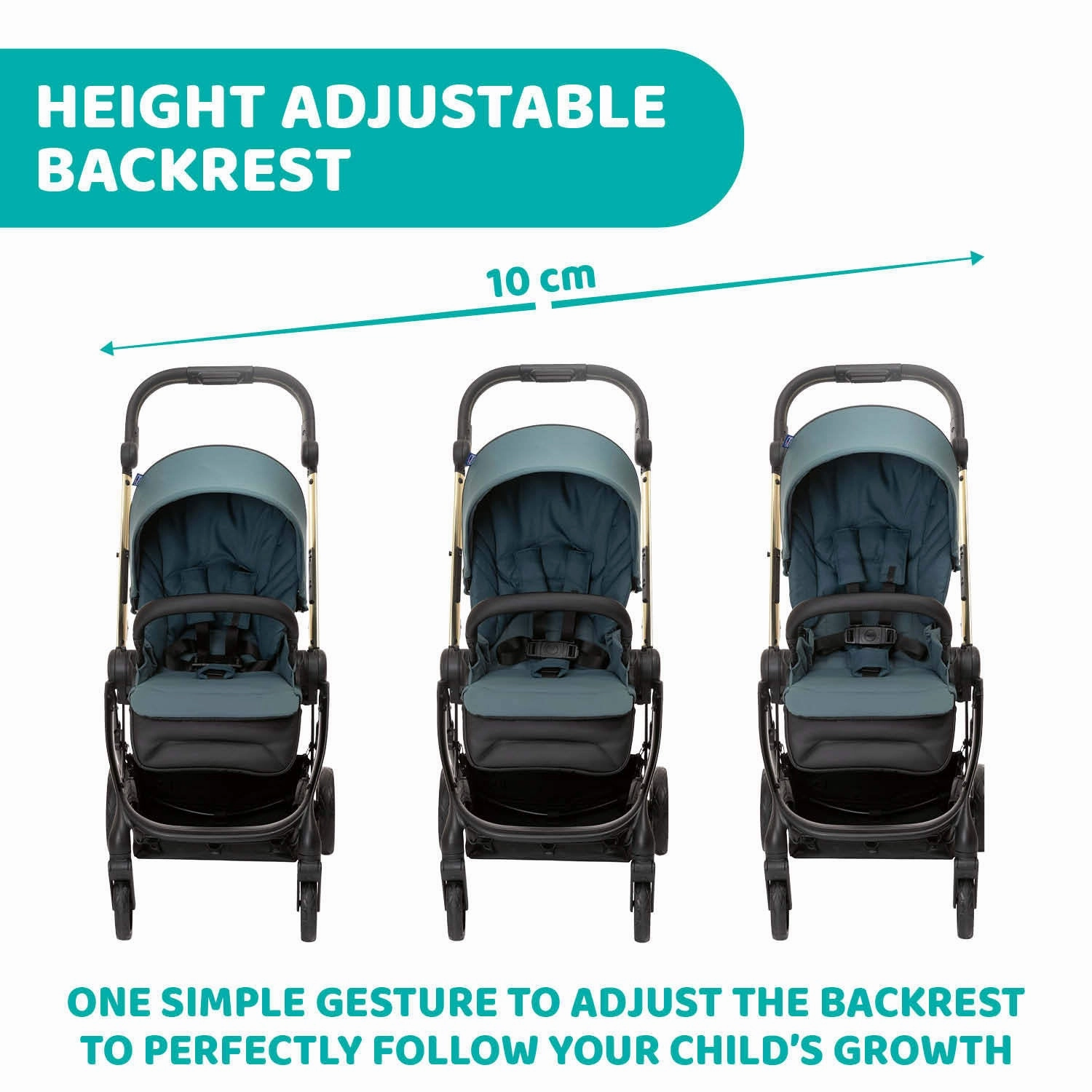 Chicco One4Ever Stroller - Green Gem