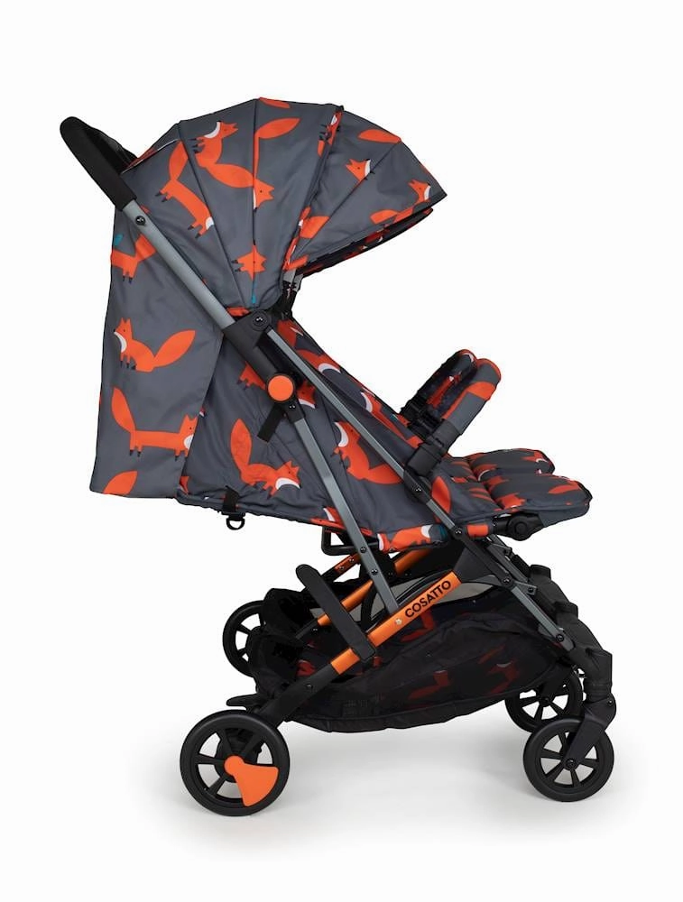 Cosatto Woosh Double Stroller - Charcoal Mister Fox