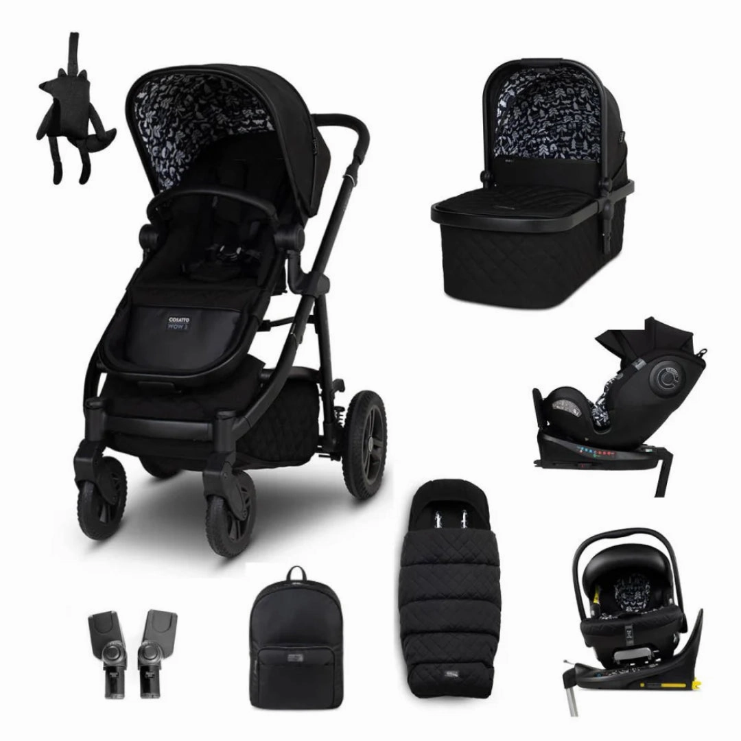 Cosatto Wow 3 All Stage Everything Bundle - Silhouette