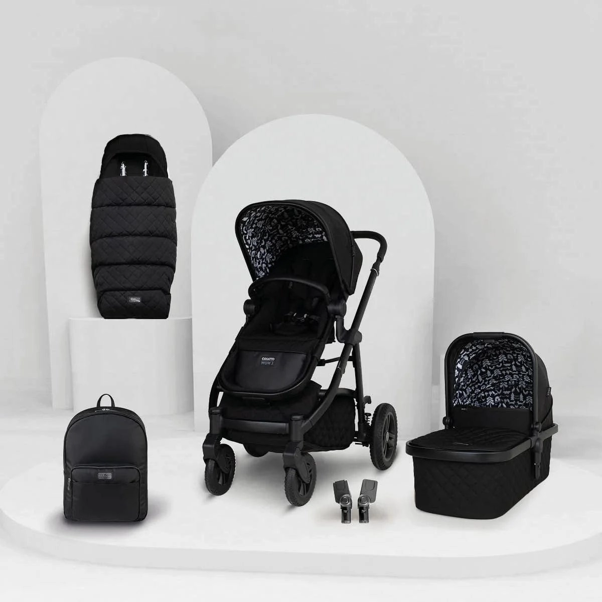 Cosatto Wow 3 Pram and Accessory Bundle - Silhouette