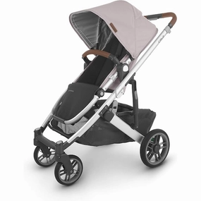 Cruz V2 Stroller - Alice - Dusty Pink | Silver Frame | Saddle Leather