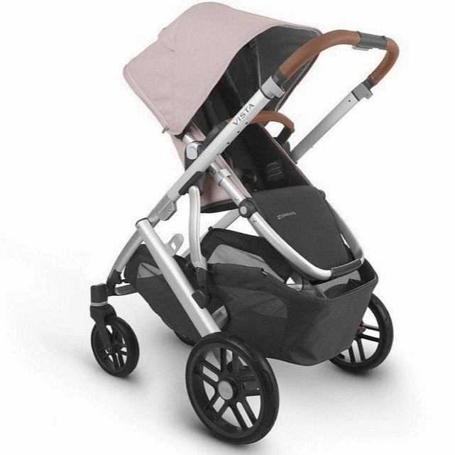 Cruz V2 Stroller - Alice - Dusty Pink | Silver Frame | Saddle Leather
