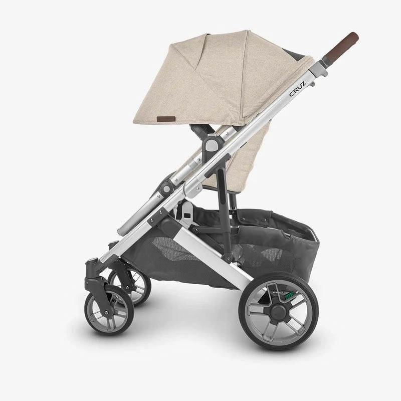 Cruz V2 Stroller - Declan - Oat Meange | Silver Frame  | Chestnut Leather