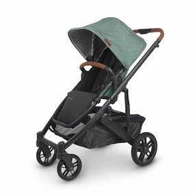 Cruz V2 Stroller - Gwen - Green Meange | Carbon Frame | Saddle Leather