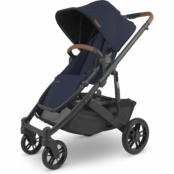 Cruz V2 Stroller - Noa - Navy | Carbon Frame | Saddle Leather