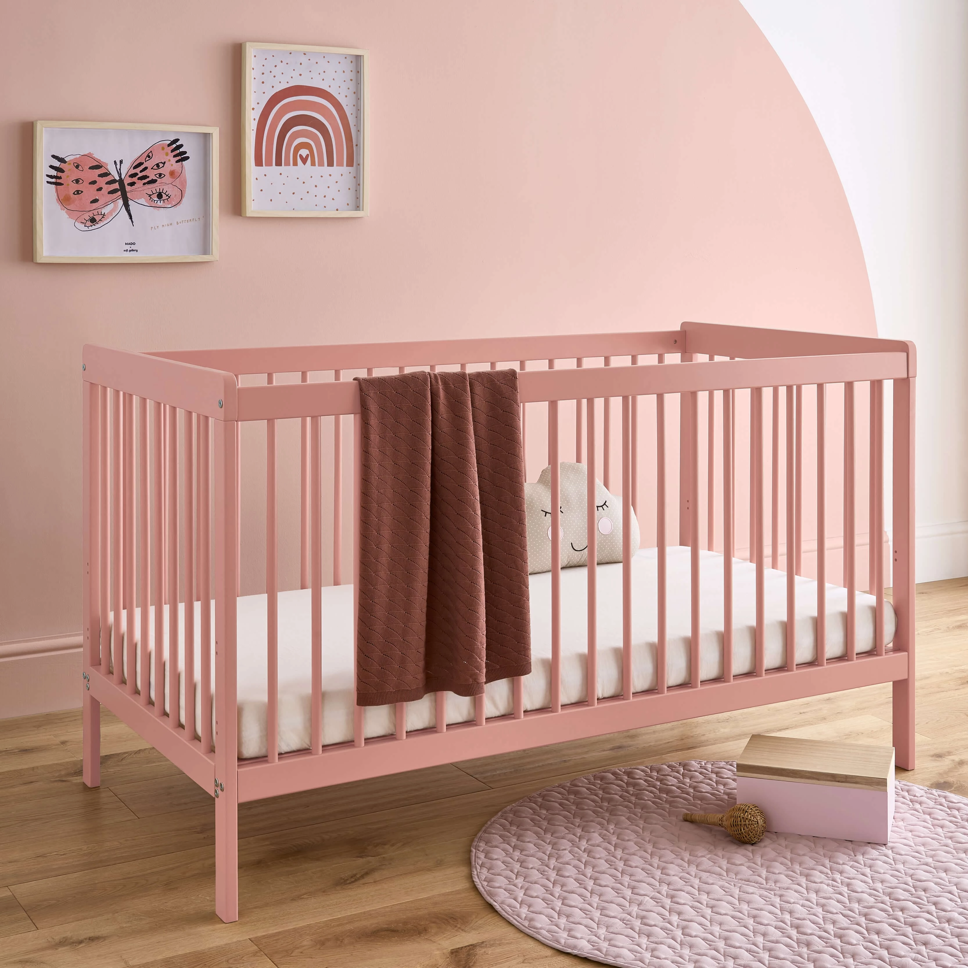 CuddleCo Nola 2 Piece Room Set - Soft Blush