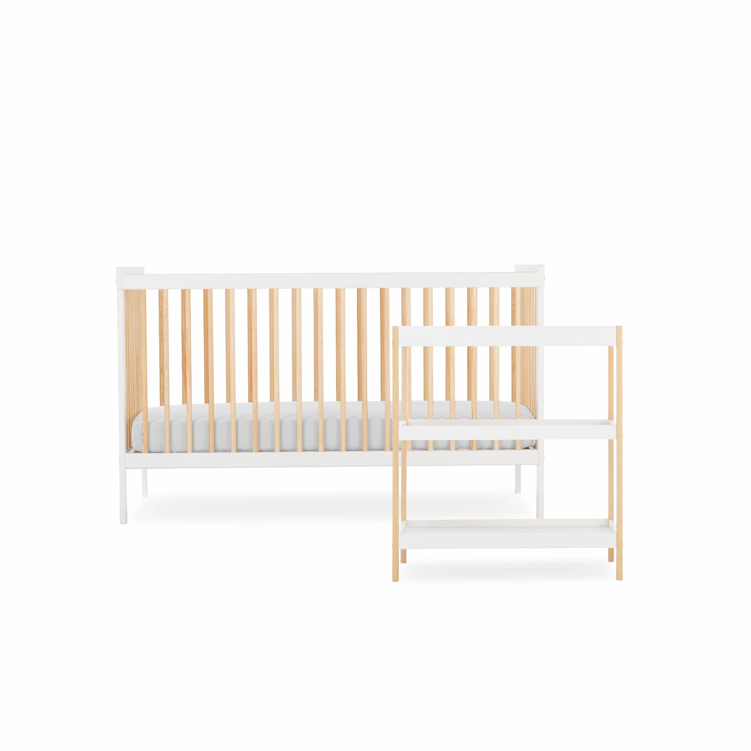 CuddleCo Nola 2 Piece Room Set - White & Natural