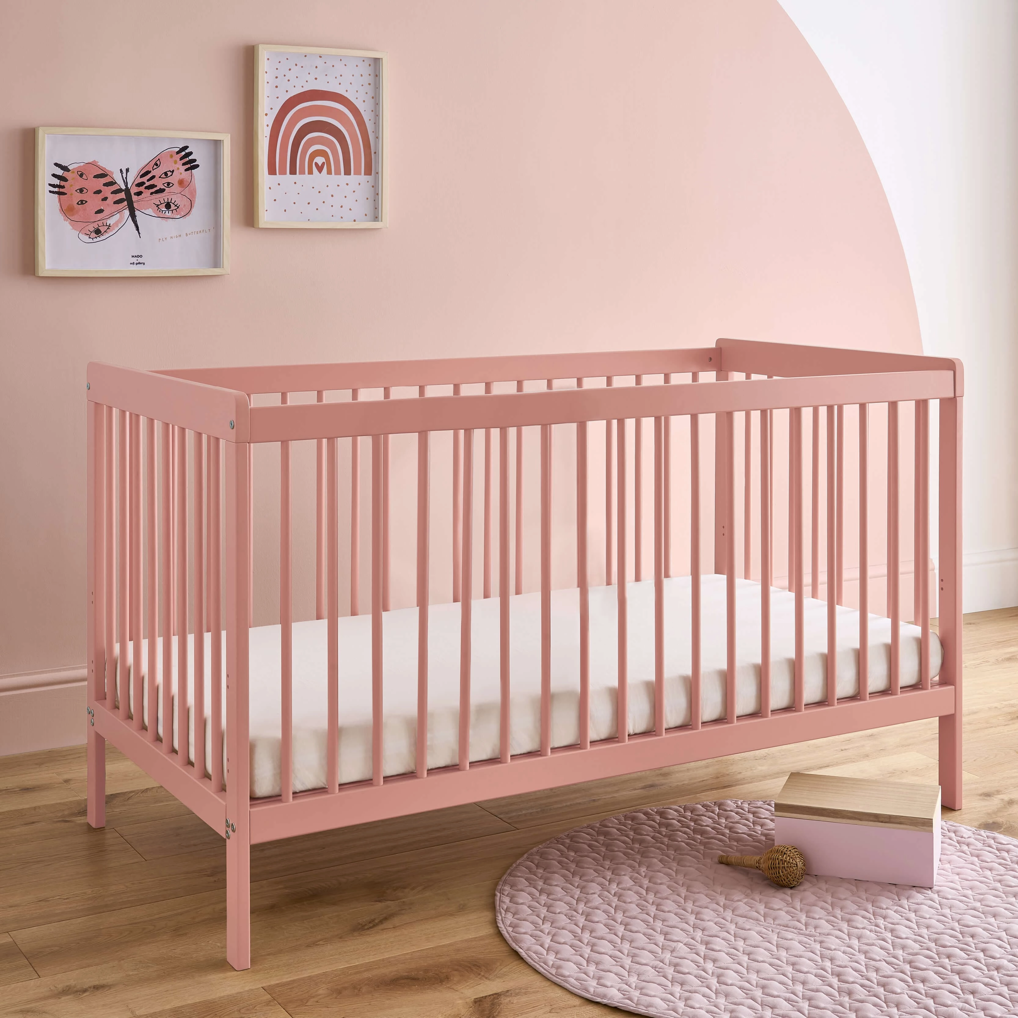 CuddleCo Nola 3 Piece Room Set - Soft Blush