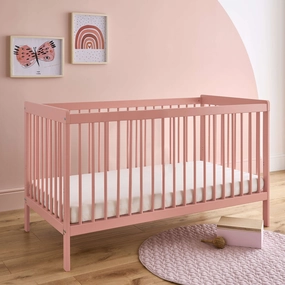 CuddleCo Nola Cot Bed - Soft Blush