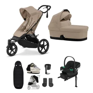 Cybex AVI Spin, Aton B2 Travel System - Almond Beige