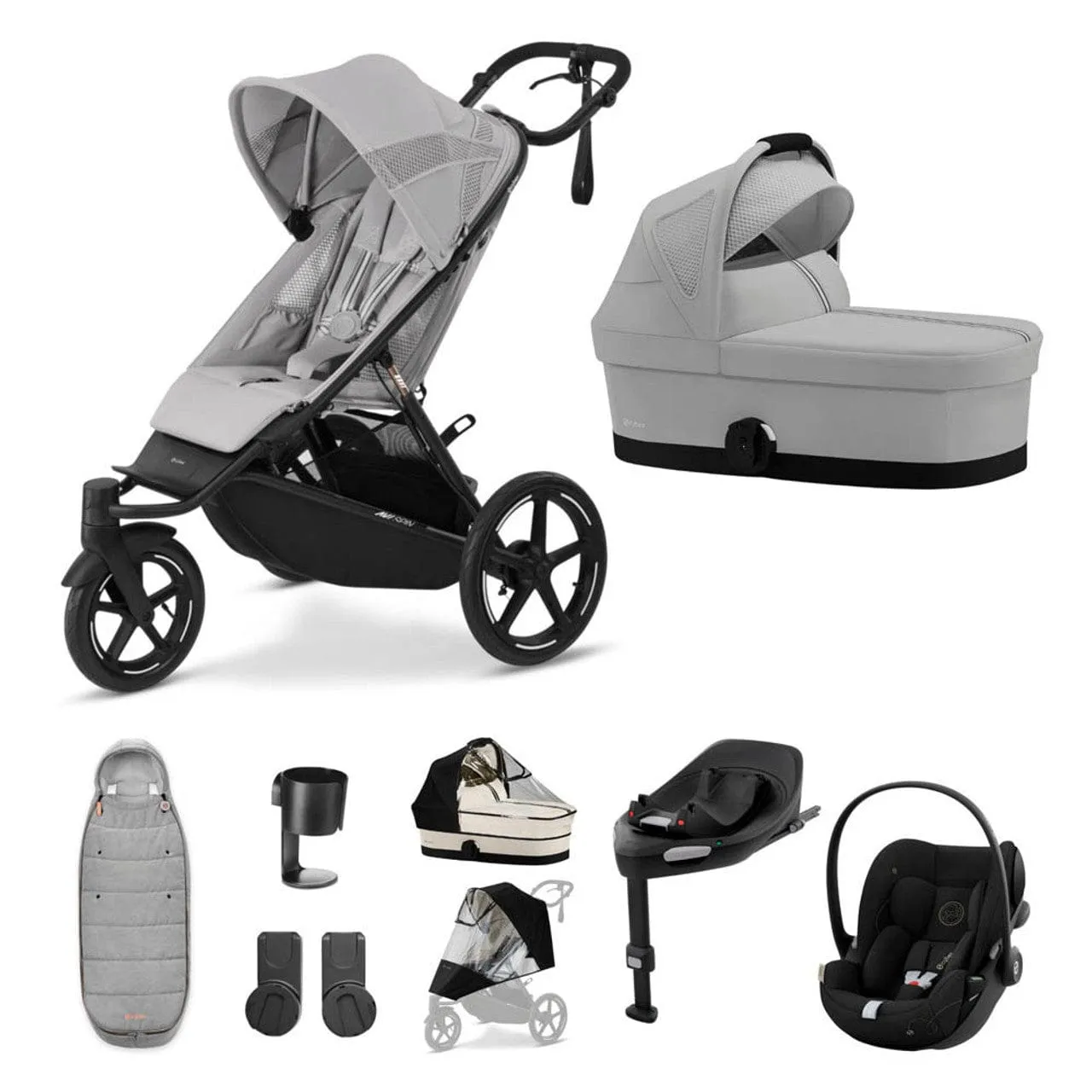 Cybex AVI Spin Luxury Cloud G Bundle - Fog Grey