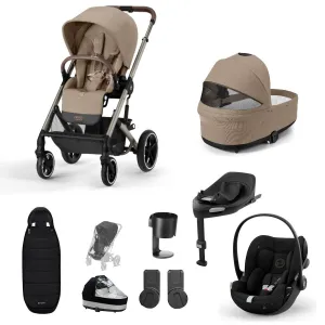 Cybex, Balios S Lux 10 Piece Bundle w/ Cloud G, Almond Biege