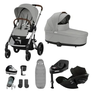 Cybex, Balios S Lux 10 Piece Bundle w/ Cloud G, Stone Grey