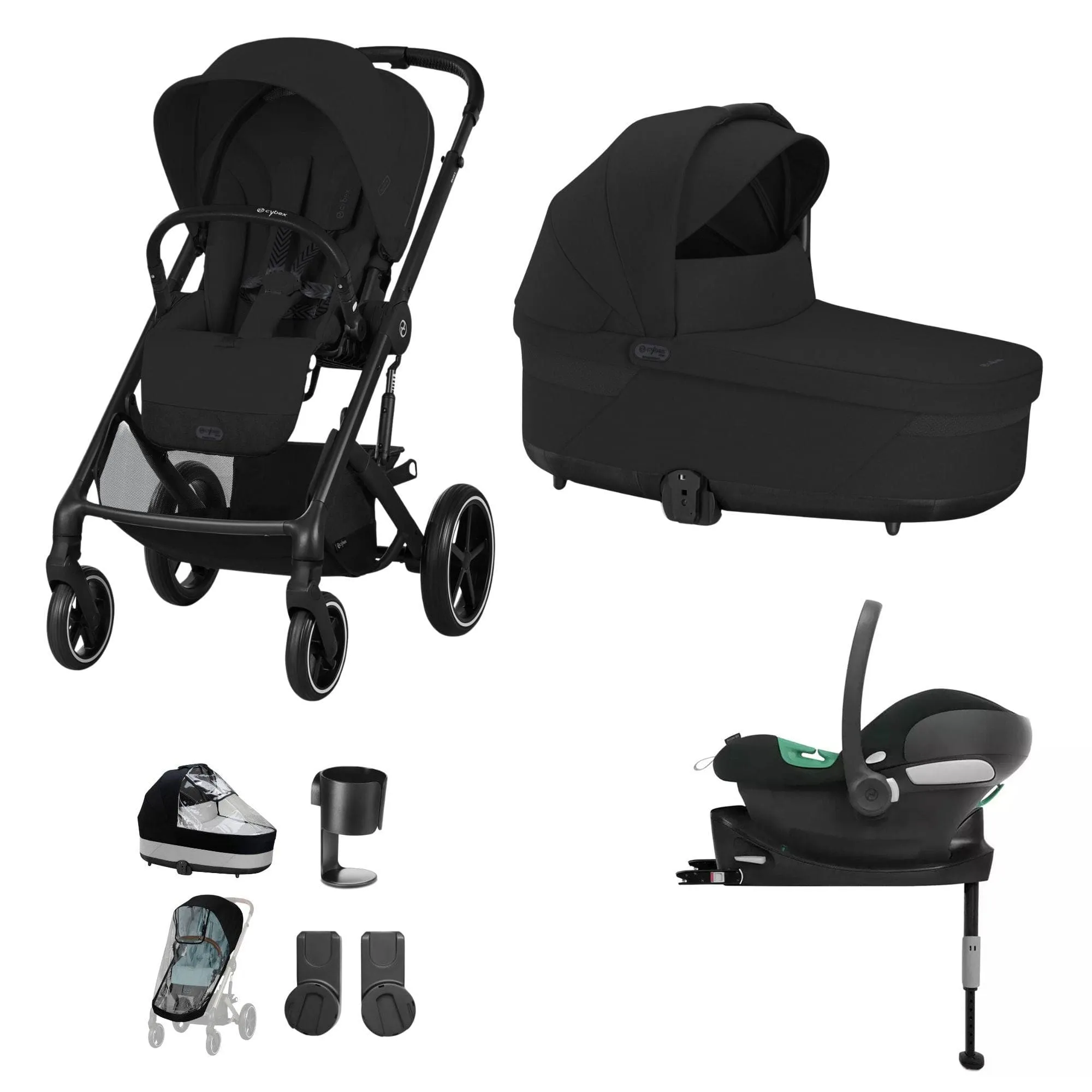 Cybex Balios S Lux Comfort Bundle - Black/Moon Black