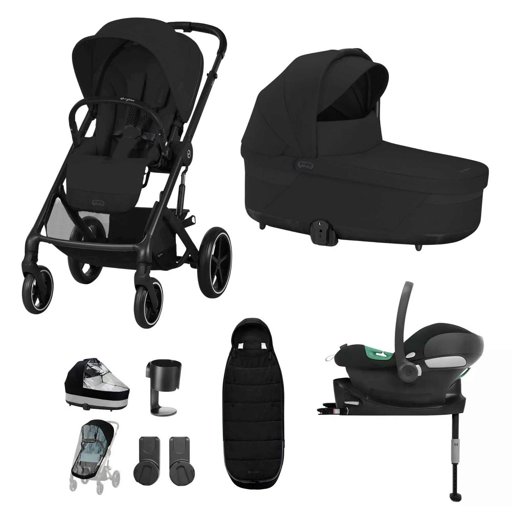 Cybex Balios S Lux Comfort Bundle - Black/Moon Black