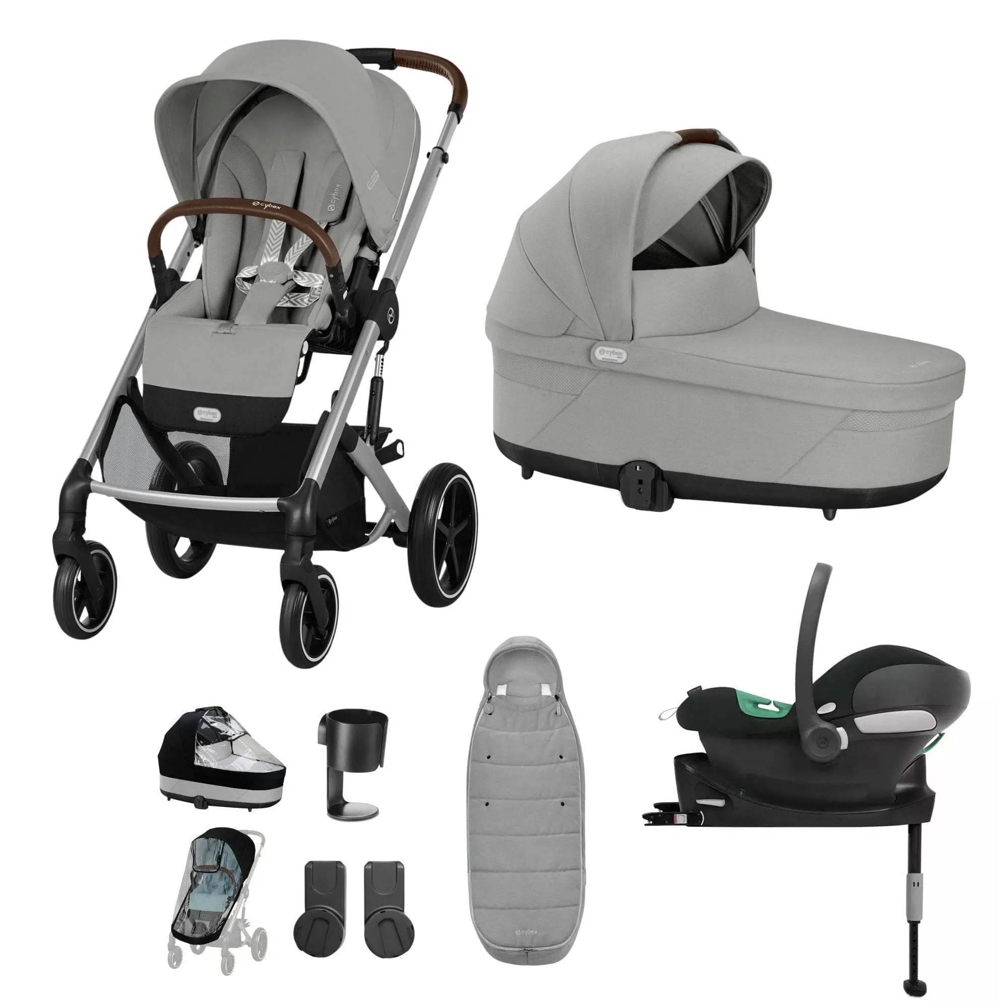 Cybex Balios S Lux Comfort Bundle - Silver/Stone Grey