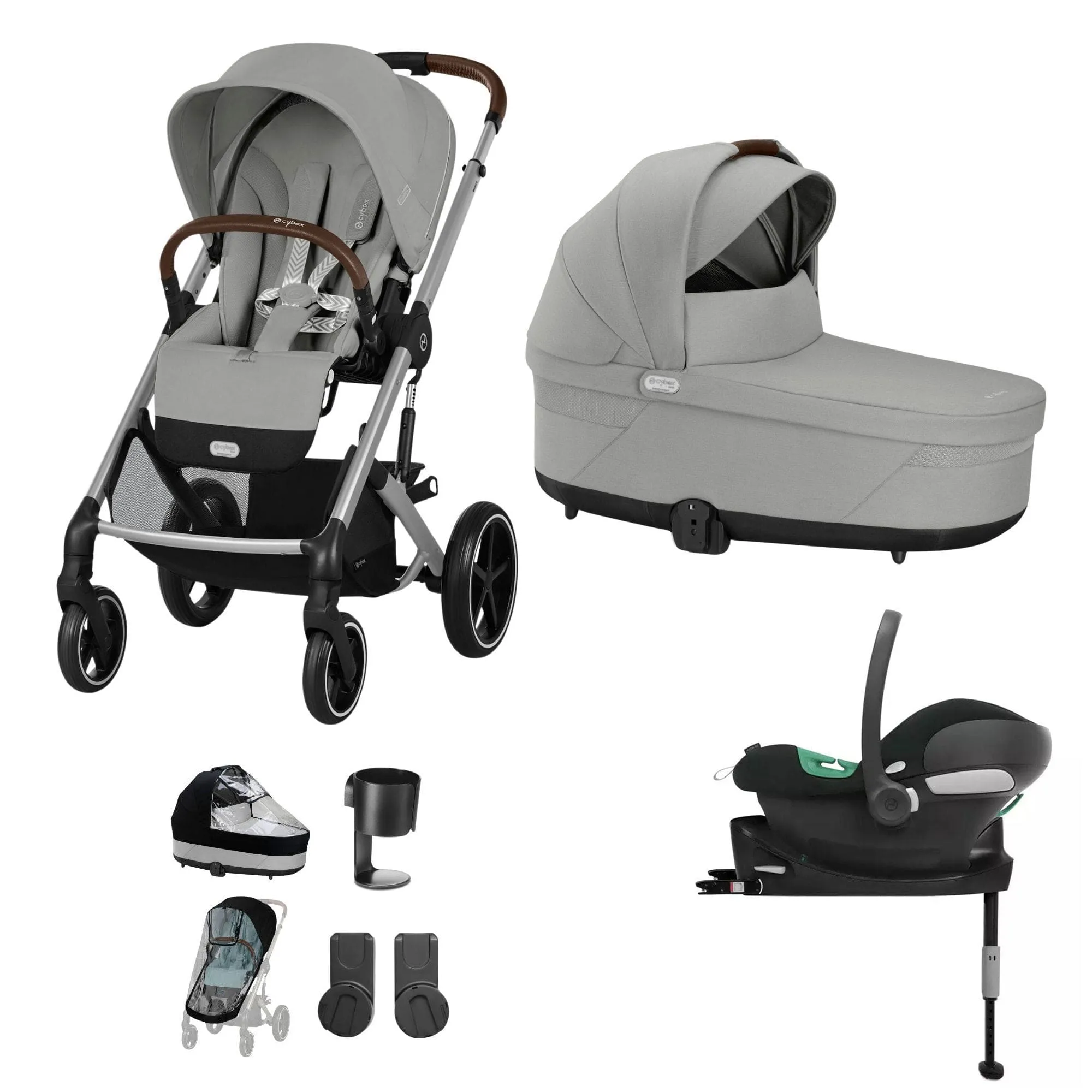 Cybex Balios S Lux Comfort Bundle - Silver/Stone Grey