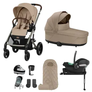 Cybex Balios S Lux Comfort Bundle - Taupe/Almond Beige