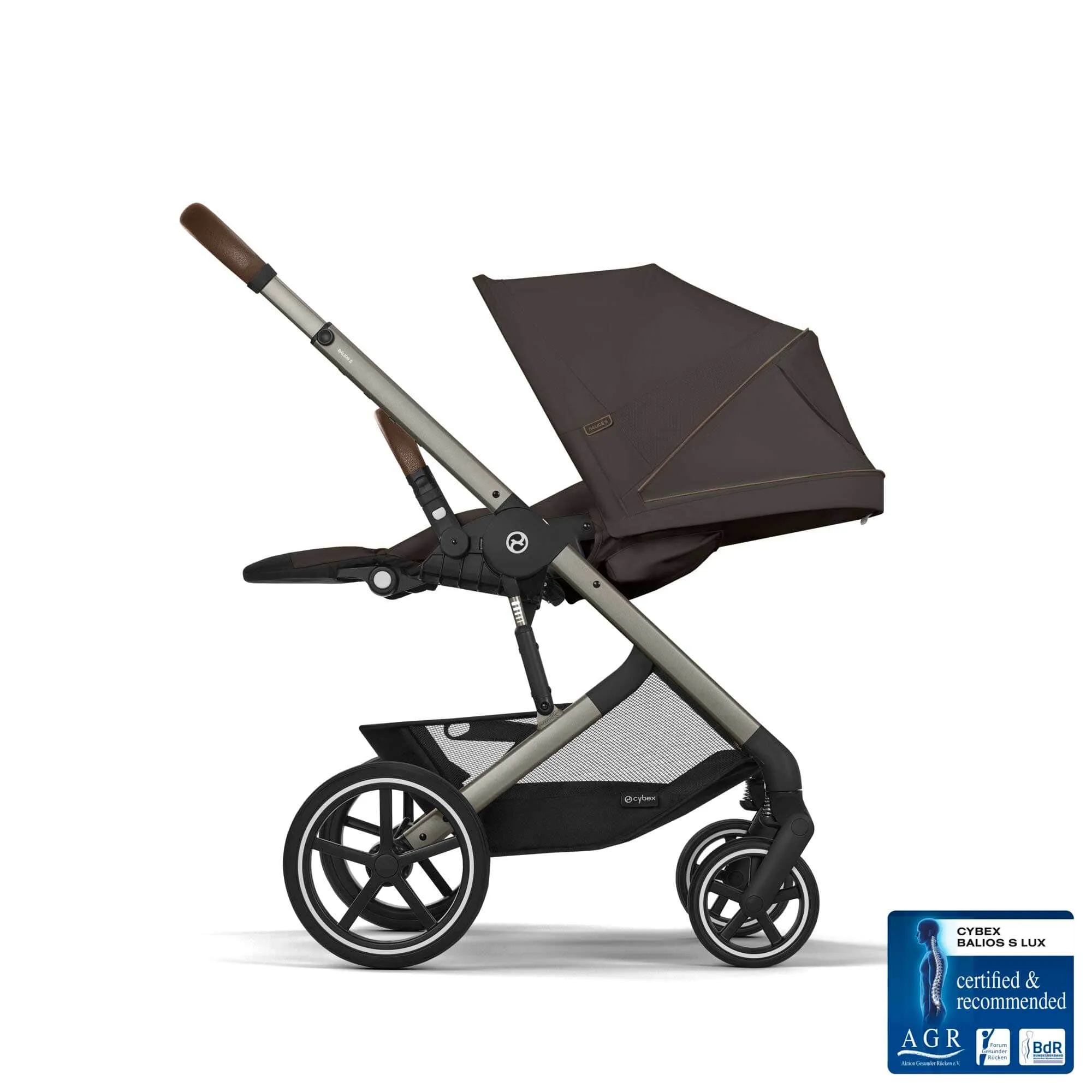 Cybex Balios S Lux Comfort Bundle - Taupe/Chocolate Brown
