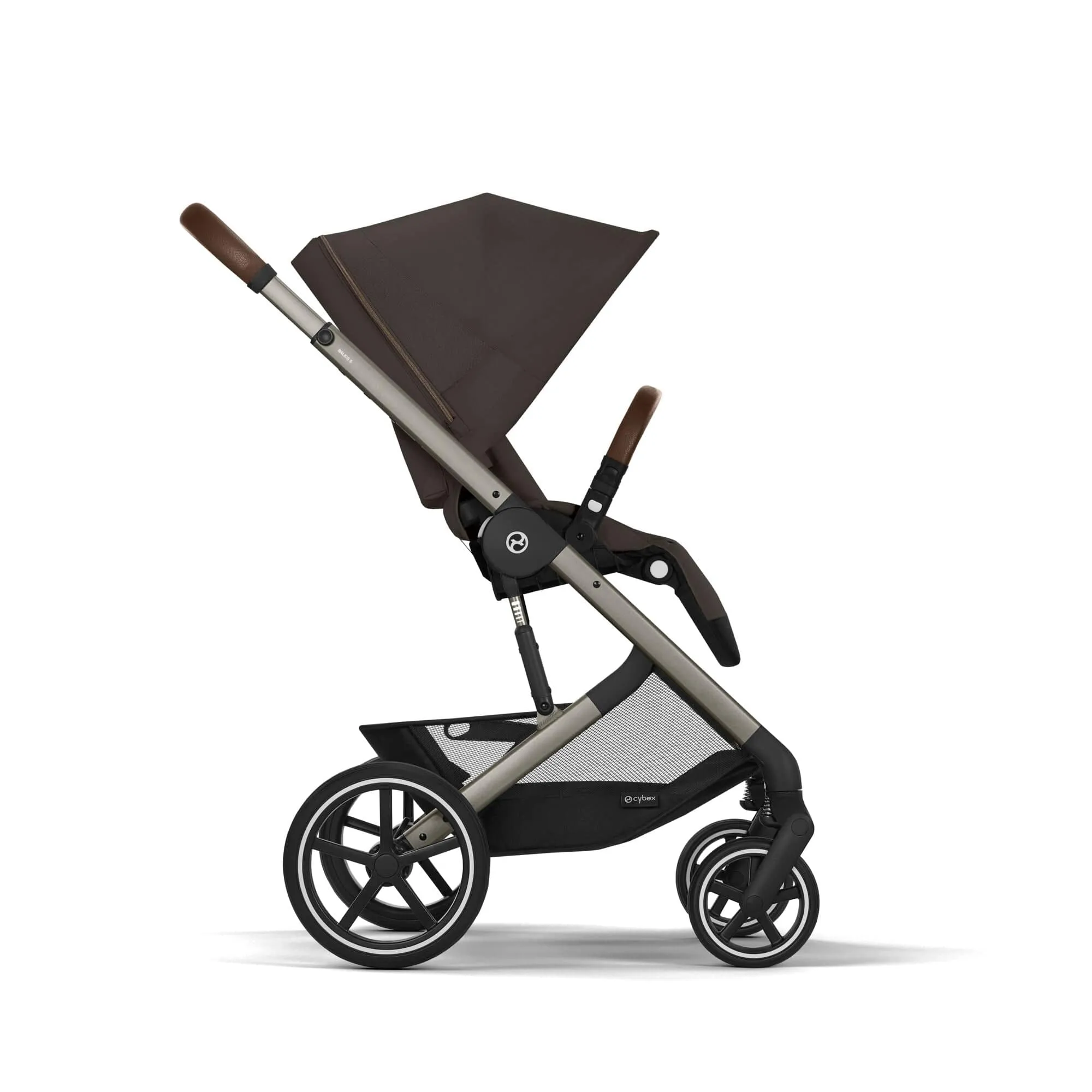 Cybex Balios S Lux Luxury Aton B2 Bundle - Taupe / Chocolate Brown
