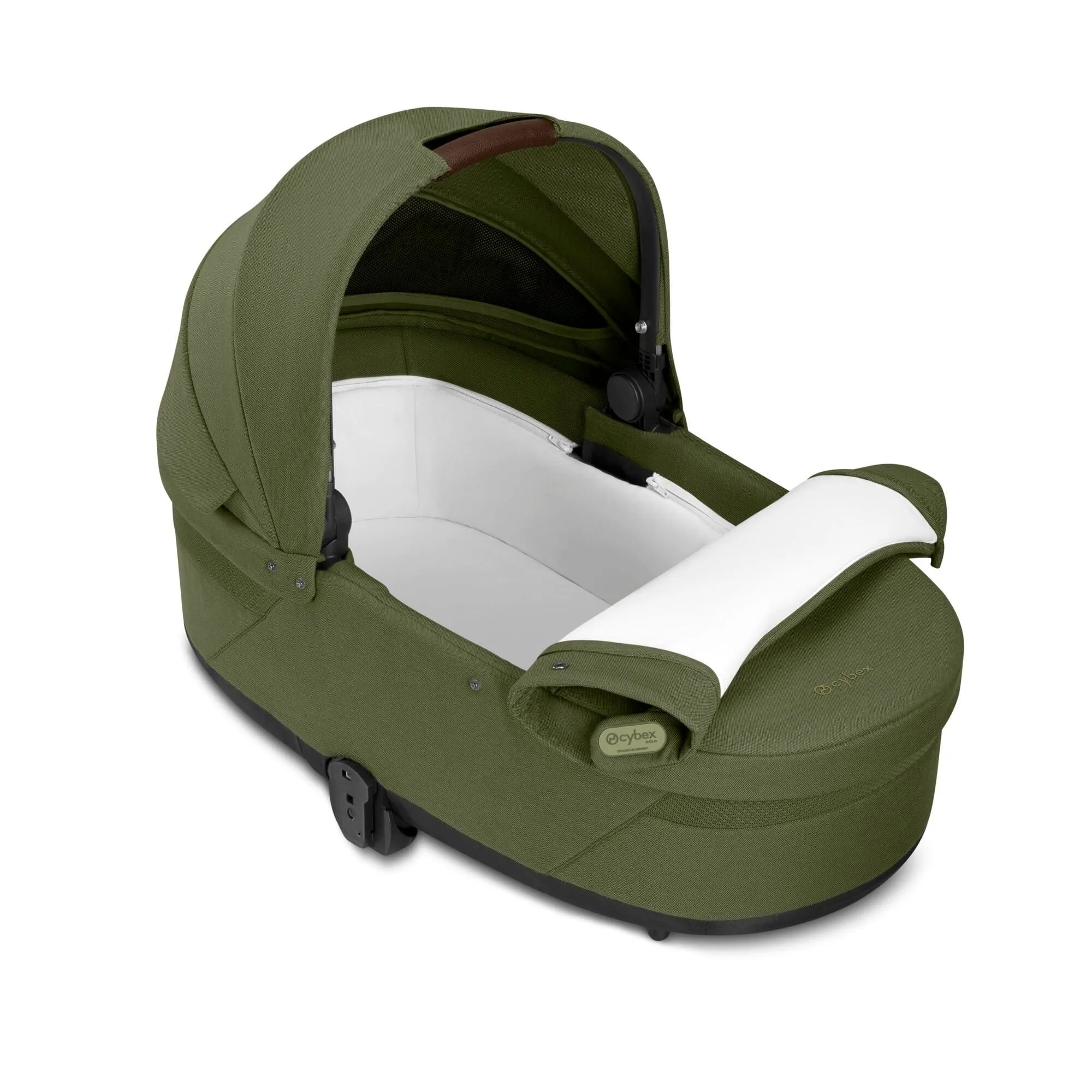 Cybex Balios S Lux Luxury Aton B2 Bundle - Taupe / Moss Green