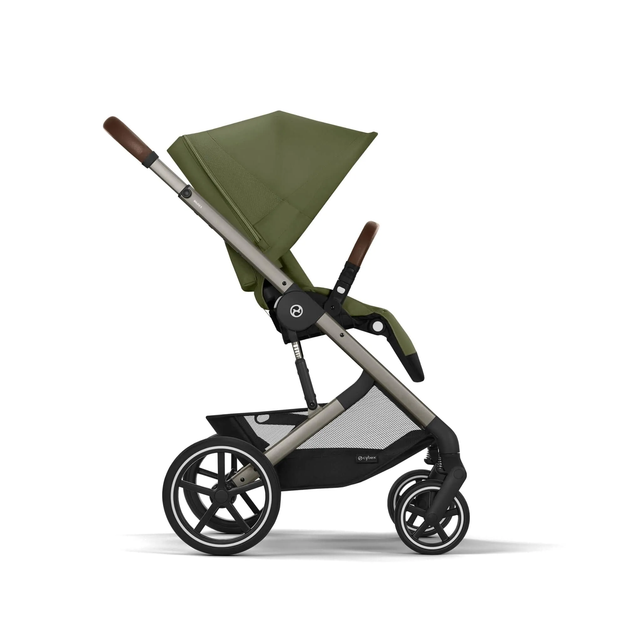 Cybex Balios S Lux Luxury Aton B2 Bundle - Taupe / Moss Green