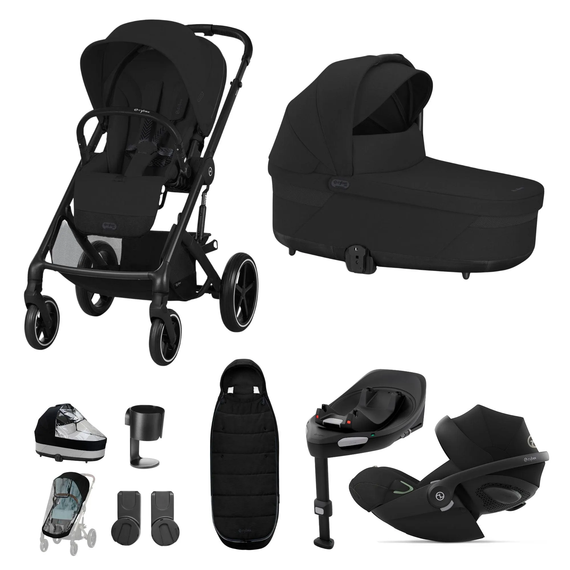 Cybex Balios S Lux Luxury Bundle - Black/Moon Black