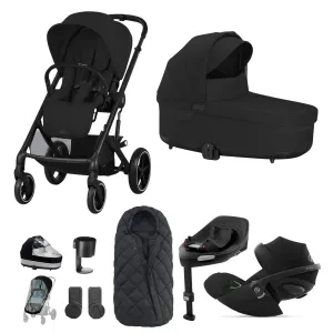 Cybex Balios S Lux Luxury Bundle - Black/Moon Black