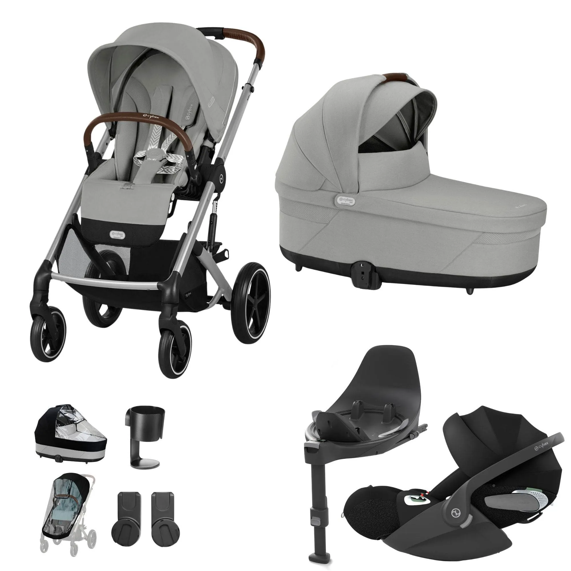Cybex Balios S Lux Luxury Bundle - Silver/Stone Grey