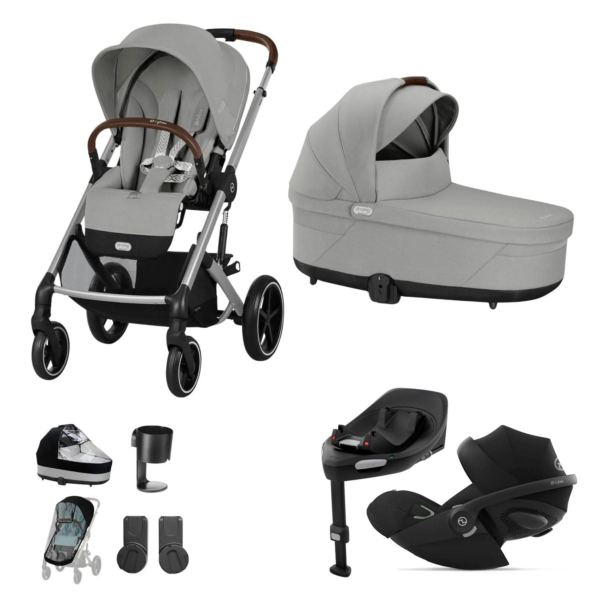 Cybex Balios S Lux Luxury Bundle - Silver/Stone Grey