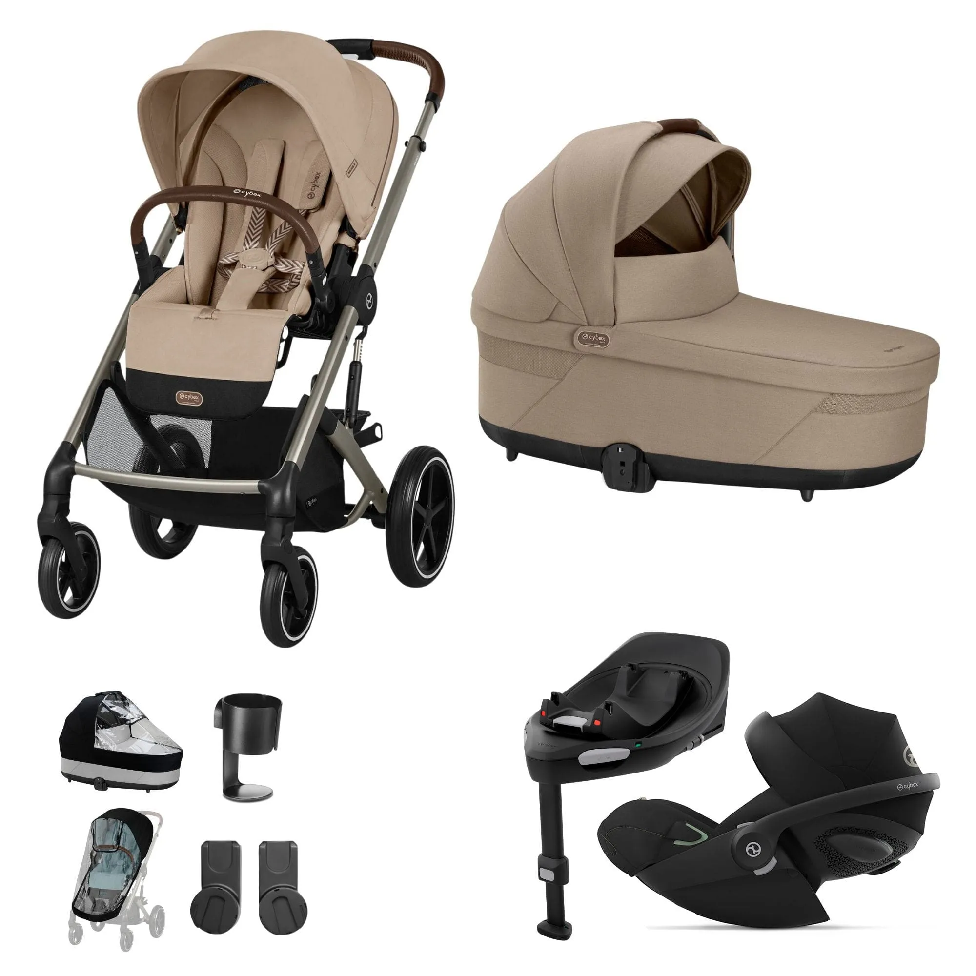 Cybex Balios S Lux Luxury Bundle - Taupe/Almond Beige