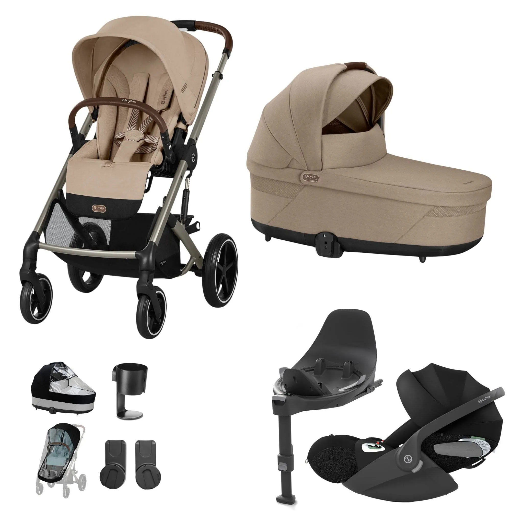 Cybex Balios S Lux Luxury Bundle - Taupe/Almond Beige