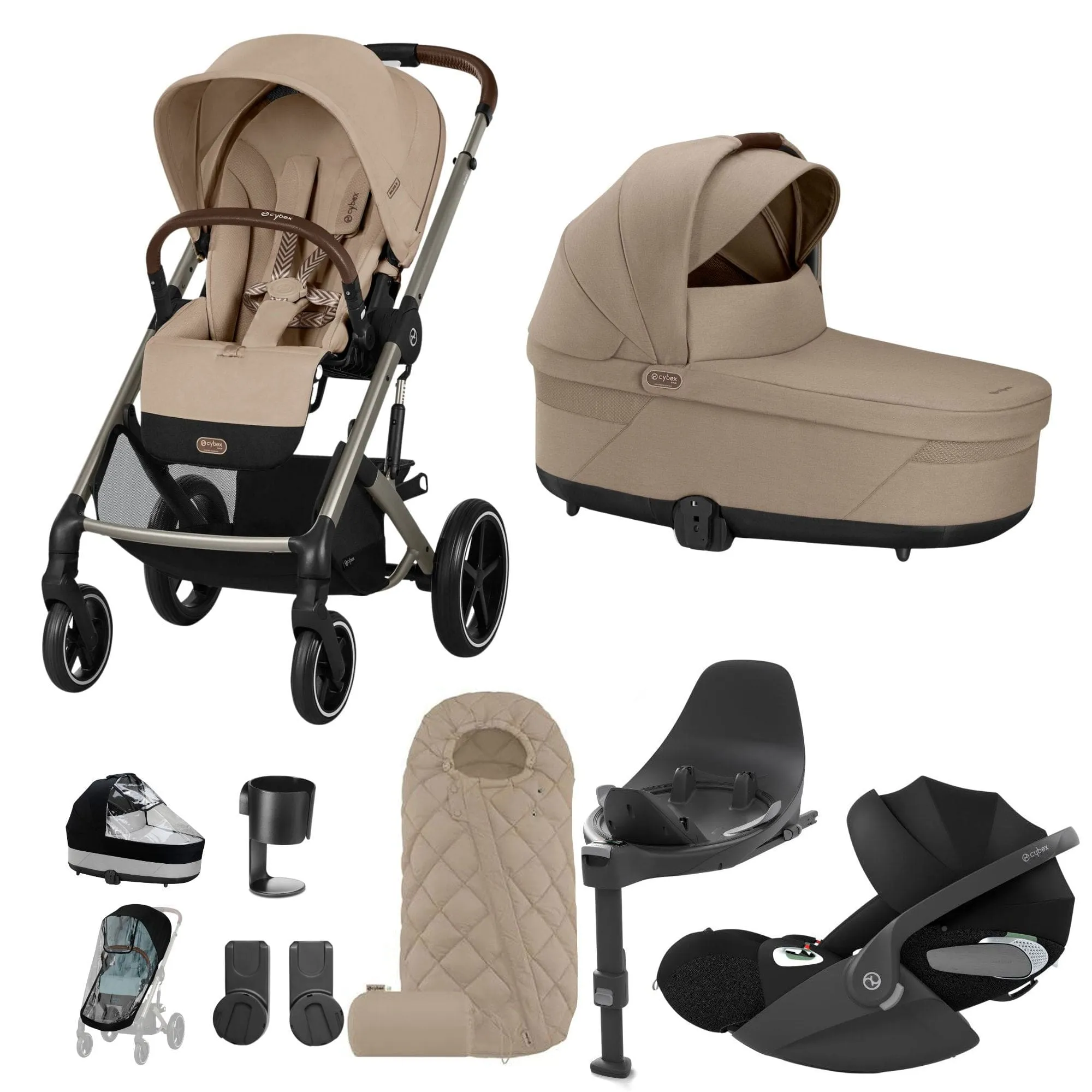 Cybex Balios S Lux Luxury Bundle - Taupe/Almond Beige