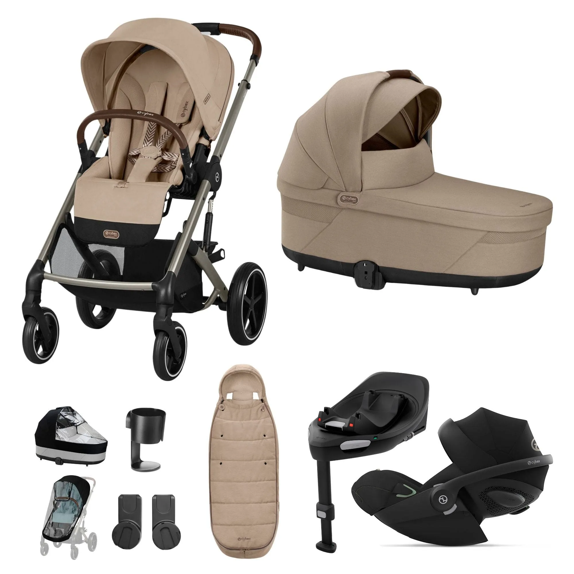 Cybex Balios S Lux Luxury Bundle - Taupe/Almond Beige