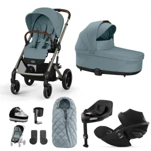 Cybex Balios S Lux Luxury Bundle - Taupe/Stormy Blue