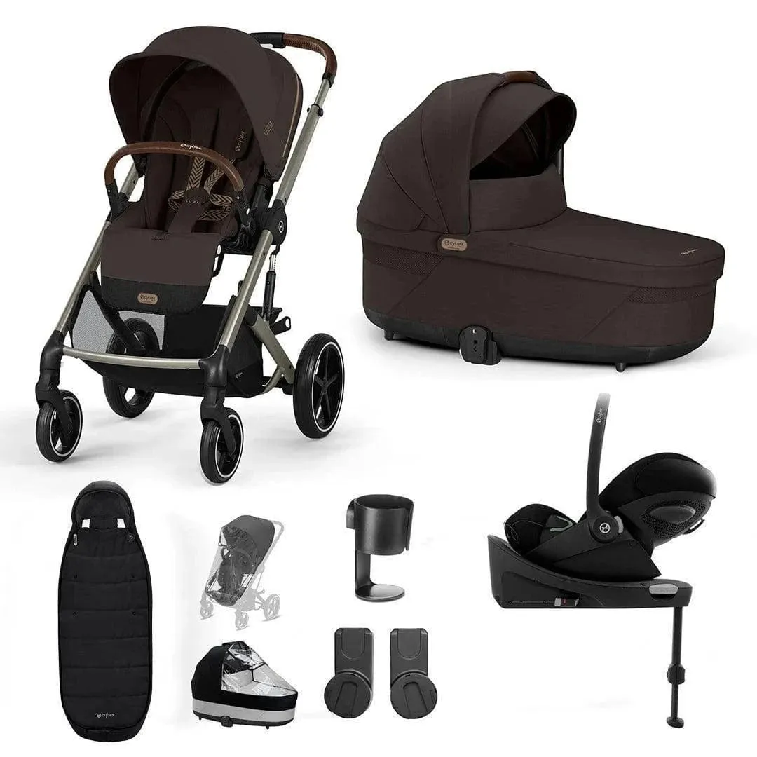 Cybex Balios S Lux Luxury Cloud G Bundle - Taupe / Chocolate Brown