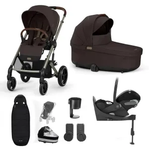 Cybex Balios S Lux Luxury Cloud T Bundle - Taupe / Chocolate Brown